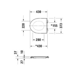 Сиденье с крышкой для унитаза Duravit No.1 0020790000 SoftClose-фото2
