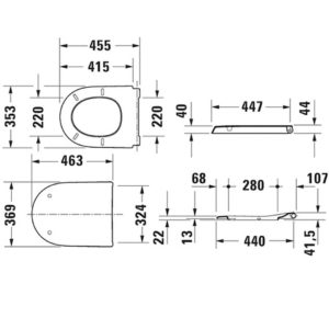 Сиденье с крышкой для унитаза Duravit Qatego 0026890000 SoftClose-фото2