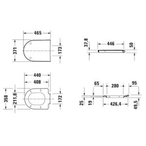 Сиденье с крышкой для унитаза Duravit White Tulip 0027090000 SoftClose-фото2