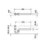 Сифон для раковины Duravit 0050260000-фото2