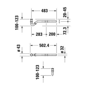Сифон для биде Duravit 0050270000-фото2