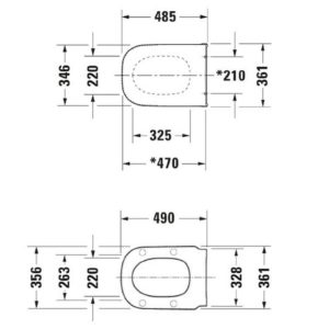 Сиденье с крышкой для унитаза Duravit D-Code Vital 0060390000 SoftClose-фото2