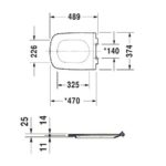 Сиденье с крышкой для унитаза Duravit DuraStyle 0060590000 SoftClose-фото2