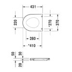 Сиденье с крышкой для унитаза Duravit Starck 3 0063810000-фото2