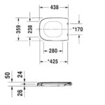 Сиденье с крышкой для унитаза Duravit D-Code 0067310000-фото2