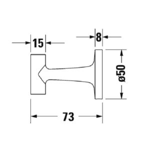 Крючок Duravit Starck T 0099294600 черный матовый-фото2