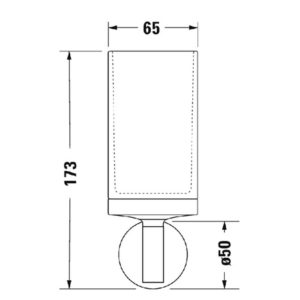 Стакан настенный Duravit Starck T 0099314600 черный матовый-фото2