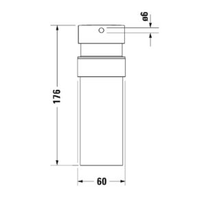 Дозатор жидкого мыла настенный Duravit Starck T 0099354600 черный матовый-фото2