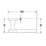 Бумагодержатель Duravit Starck T 0099374600 черный матовый-фото2