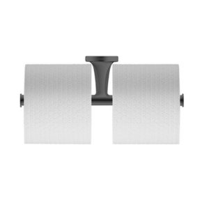 Бумагодержатель двойной Duravit Starck T 0099384600 черный матовый-фото1