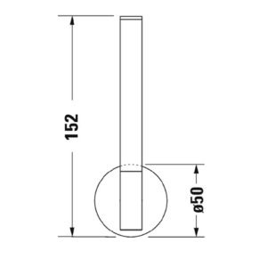 Бумагодержатель для запасного рулона Duravit Starck T 0099391000 хром-фото2