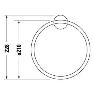 Полотенцедержатель-кольцо Duravit Starck T 0099474600 черный матовый-фото2