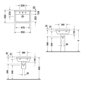 Раковина Duravit Starck 3 0300550000 550х430 мм цвет белый-фото2
