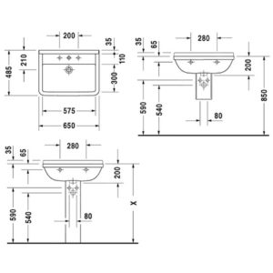 Раковина Duravit Starck 3 0300650000 650х485 мм цвет белый-фото2