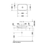 Раковина накладная Duravit DuraStyle 0349600000 600х380 мм цвет белый-фото2