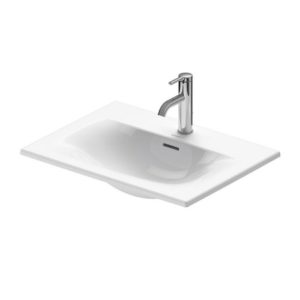 Раковина встраиваемая сверху Duravit Viu 0385600000 600х450 мм цвет белый-фото1