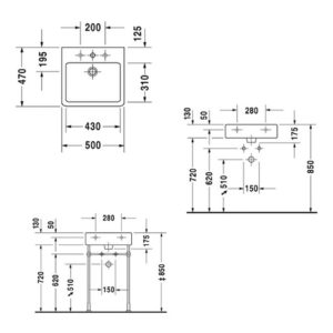 Раковина Duravit Vero 0454500000 500х470 мм цвет белый-фото2