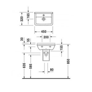Раковина Duravit Starck 3 0750450000 450х320 мм цвет белый-фото2