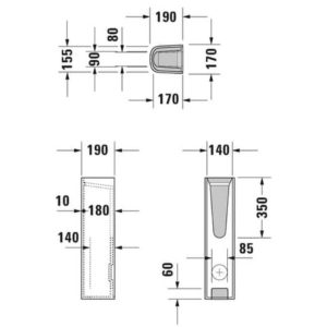 Пьедестал для раковины Duravit D-Code 08632700002 цвет белый-фото2