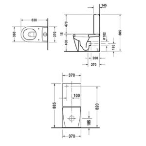 Чаша напольного унитаза Duravit Starck 2 2145090000 белый-фото2