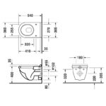 Подвесной унитаз чаша Duravit Starck 3 2200090000 белый-фото4
