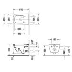 Подвесной унитаз чаша Duravit Happy D.2 2221090000 белый-фото5