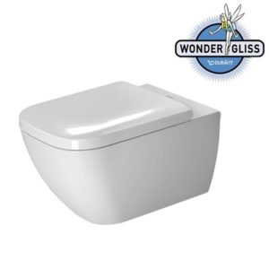 Подвесной унитаз чаша Duravit Happy D.2 Rimless 22220900001 безободковая WonderGliss-фото1