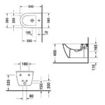 Биде подвесное Duravit Darling New 2249150000 белый-фото2