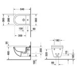 Биде подвесное Duravit Starck 3 2280150000 белое-фото4