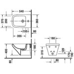 Биде подвесное Duravit DuraStyle 2287150000 белое-фото2