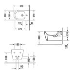 Биде подвесное Duravit ME by Starck 2288150000 белое-фото2