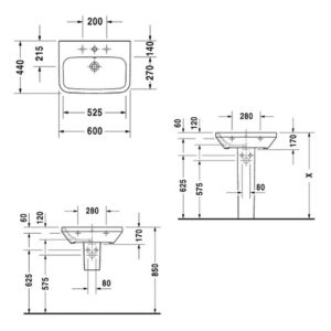 Раковина Duravit DuraStyle 2319600000 600х440 мм цвет белый-фото2