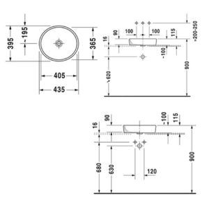 Раковина накладная Duravit Starck 2 2321440000 ⌀ 435 мм цвет белый-фото2