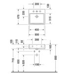 Раковина Duravit Vero Air 2350500000 500х470 мм цвет белый-фото2