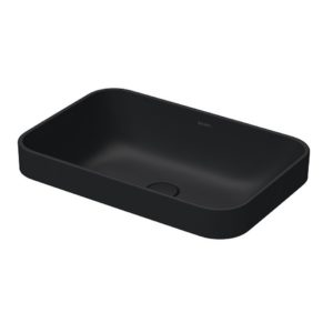 Раковина встраиваемая сверху Duravit Happy D.2 Plus 2359601300 600х400 мм антрацит матовый-фото1