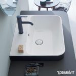 Раковина встраиваемая сверху Duravit Happy D.2 Plus 2360606100 600х460 мм белая/антрацит матовый-фото3