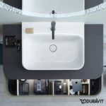 Раковина встраиваемая сверху Duravit Happy D.2 Plus 2360606100 600х460 мм белая/антрацит матовый-фото4