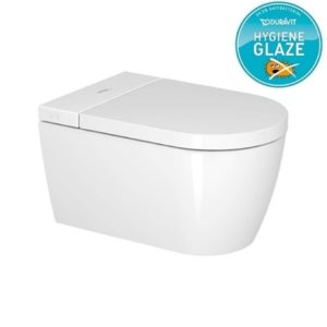 Подвесной унитаз чаша Duravit Me by Starck Rimless 2510092000 HygieneGlaze для крышки-биде SensoWash Starck F-фото1