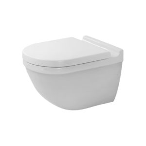 Подвесной унитаз чаша Duravit Starck 3 Rimless 2527090000 безободковая белый-фото1
