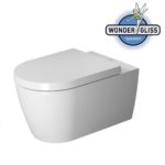 Подвесной унитаз чаша Duravit ME by Starck Rimless 25290900001 безободковая WonderGliss-фото1