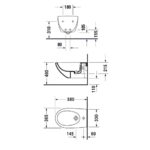 Биде подвесное Duravit Architec 2531150000 белое-фото2