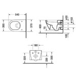 Подвесной унитаз чаша Duravit Starck 2 2534090000 белый-фото2