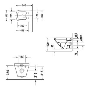 Подвесной унитаз чаша Duravit DuraStyle 2536090000 белый-фото2