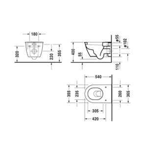 Подвесной унитаз чаша Duravit Darling New 2545090000 белый-фото2
