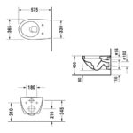 Подвесной унитаз чаша Duravit Architec 2546090064 белый-фото2