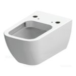 Подвесной унитаз чаша Duravit Happy D.2 Rimless 2550590000 безободковая для крышки-биде SensoWash белый-фото4