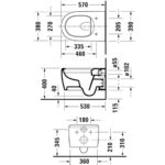 Подвесной унитаз чаша Duravit Qatego Rimless 2556090000 безободковая белый-фото2