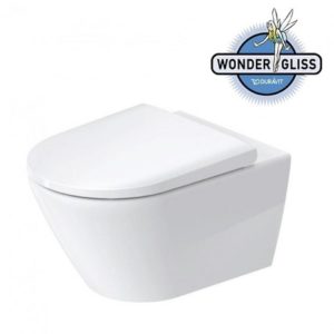 Подвесной унитаз чаша Duravit D-Neo Rimless 25770900001 безободковая WonderGliss белый-фото1