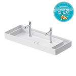 Раковина накладная Duravit Bento Starck Box 2660113272 1145х460 мм белая матовая HygieneGlaze-фото1