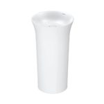 Раковина напольная Duravit White Tulip 2702500070 ⌀ 500 мм выпуск в стену цвет белый-фото1